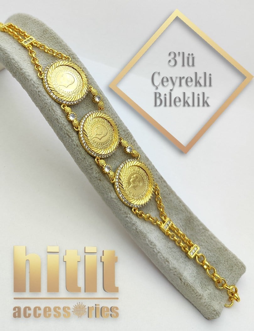 3'LÜ ÇEYREKLİ BİLEKLİK