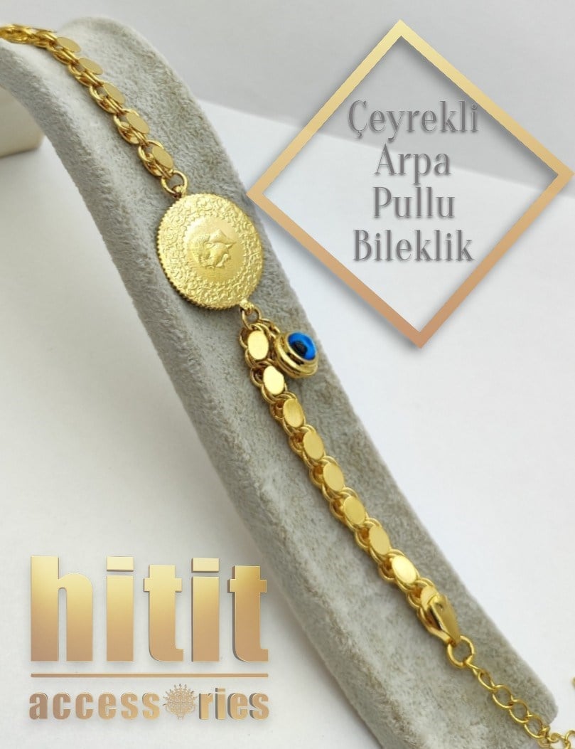 ÇEYREKLİ ARPA PULLU BİLEKLİK