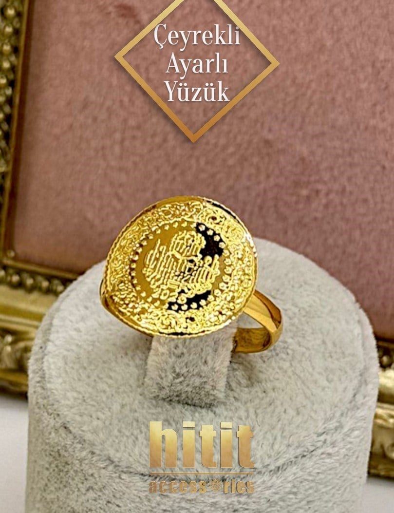 ÇEYREKLİ AYARLI YÜZÜK