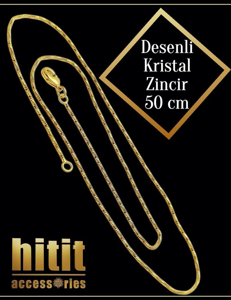 DESENLİ KRİSTAL ZİNCİR (50 CM)