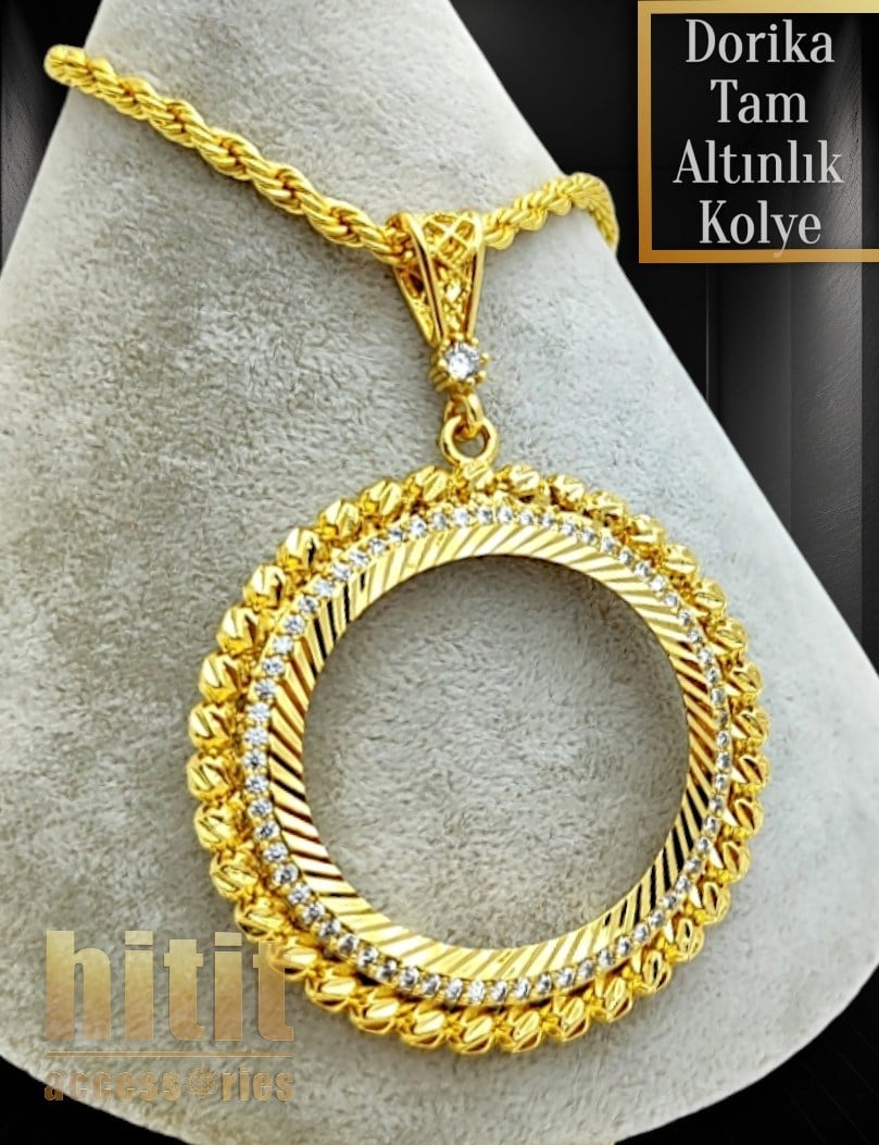 DORİKA MODEL TAM ALTINLIK KOLYE