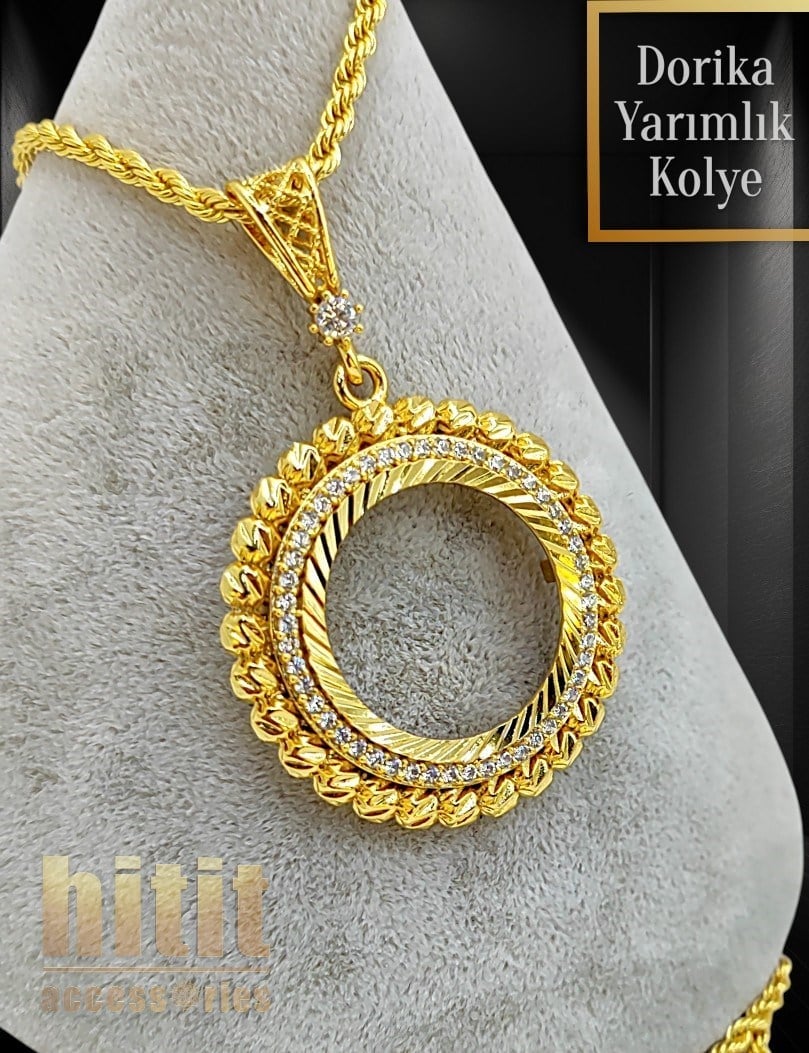 DORİKA MODEL YARIM ALTINLIK KOLYE