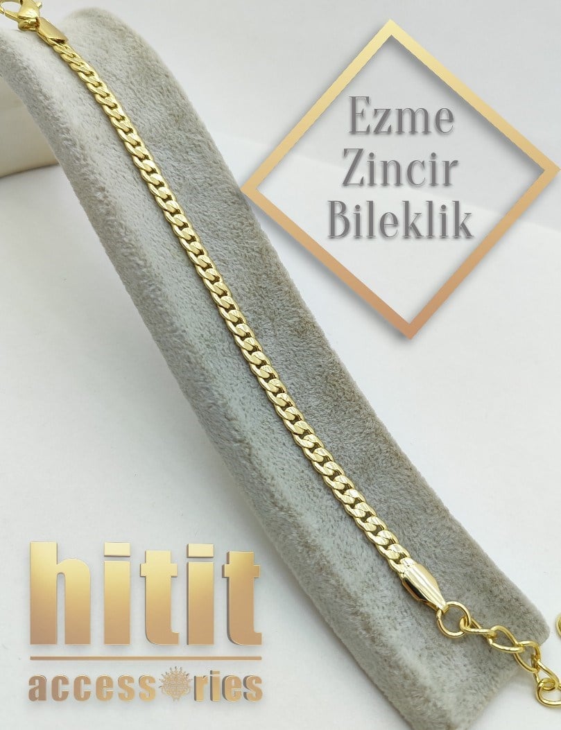 GOLD EZME ZİNCİR BİLEKLİK