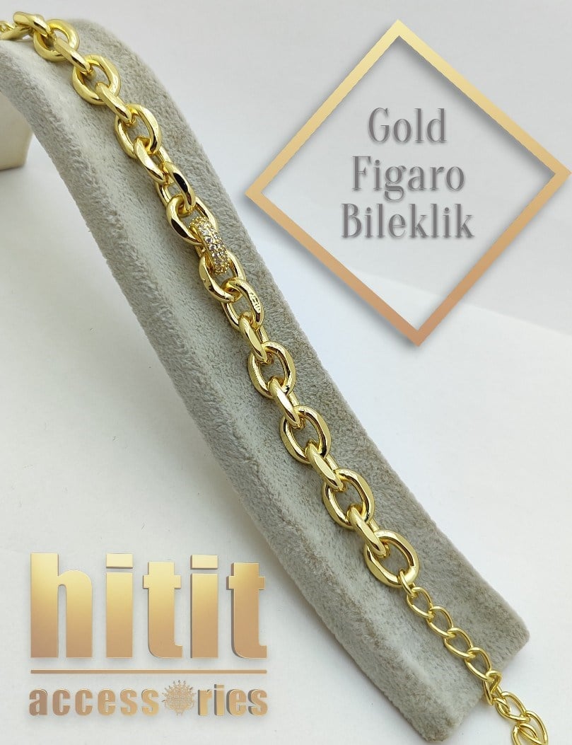 GOLD FİGARO BİLEKLİK