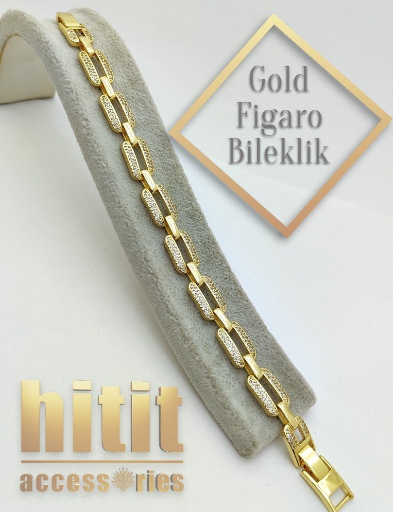 GOLD FİGARO MODEL BİLEKLİK