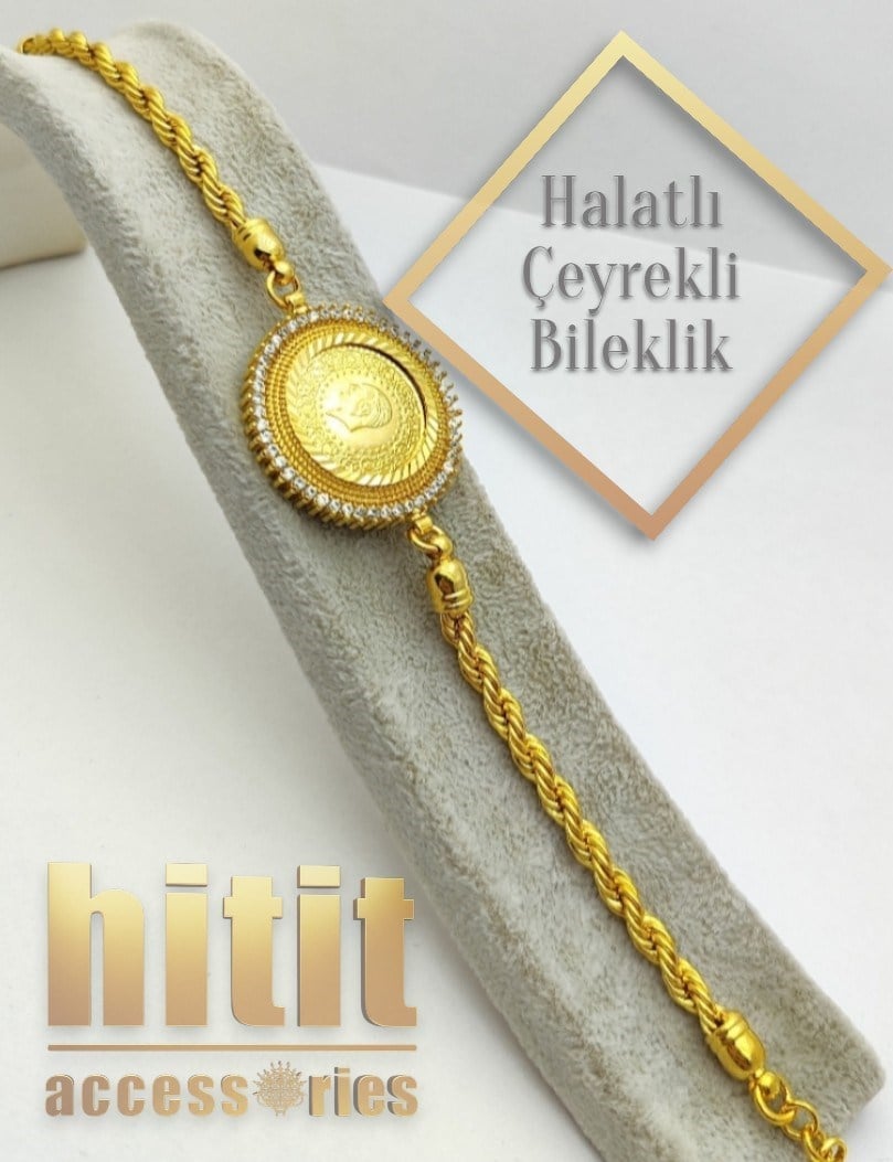 HALATLI ÇEYREKLİ BİLEKLİK