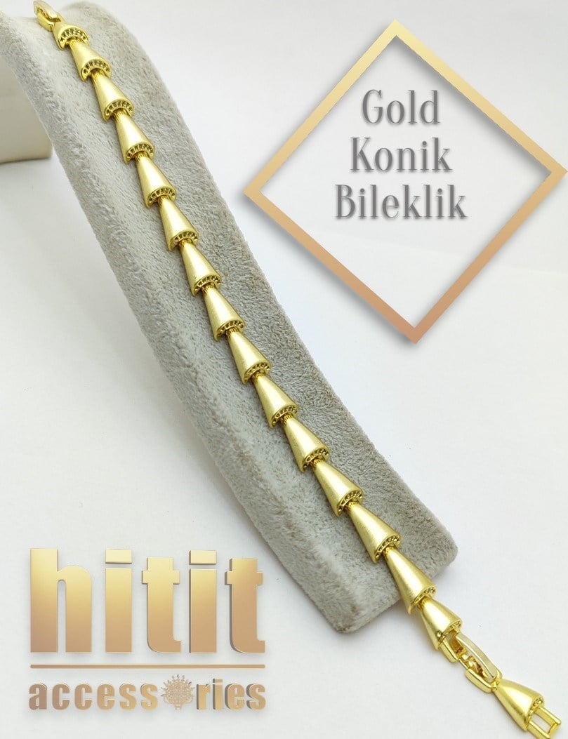 KONİK MODEL GOLD BİLEKLİK