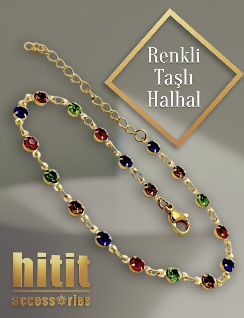 RENKLİ TAŞLI HALHAL