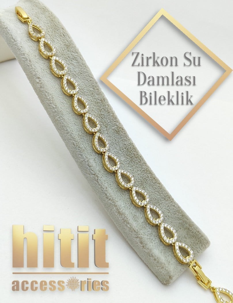 SU DAMLASI MODEL ZİRKON BİLEKLİK