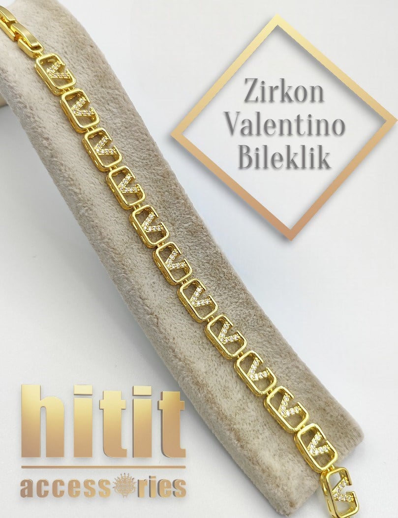 VALENTİNO MODEL ZİRKONLU BİLEKLİK