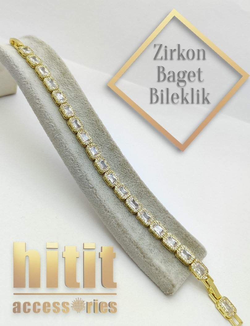 ZİRKON TAŞLI BAGET BİLEKLİK