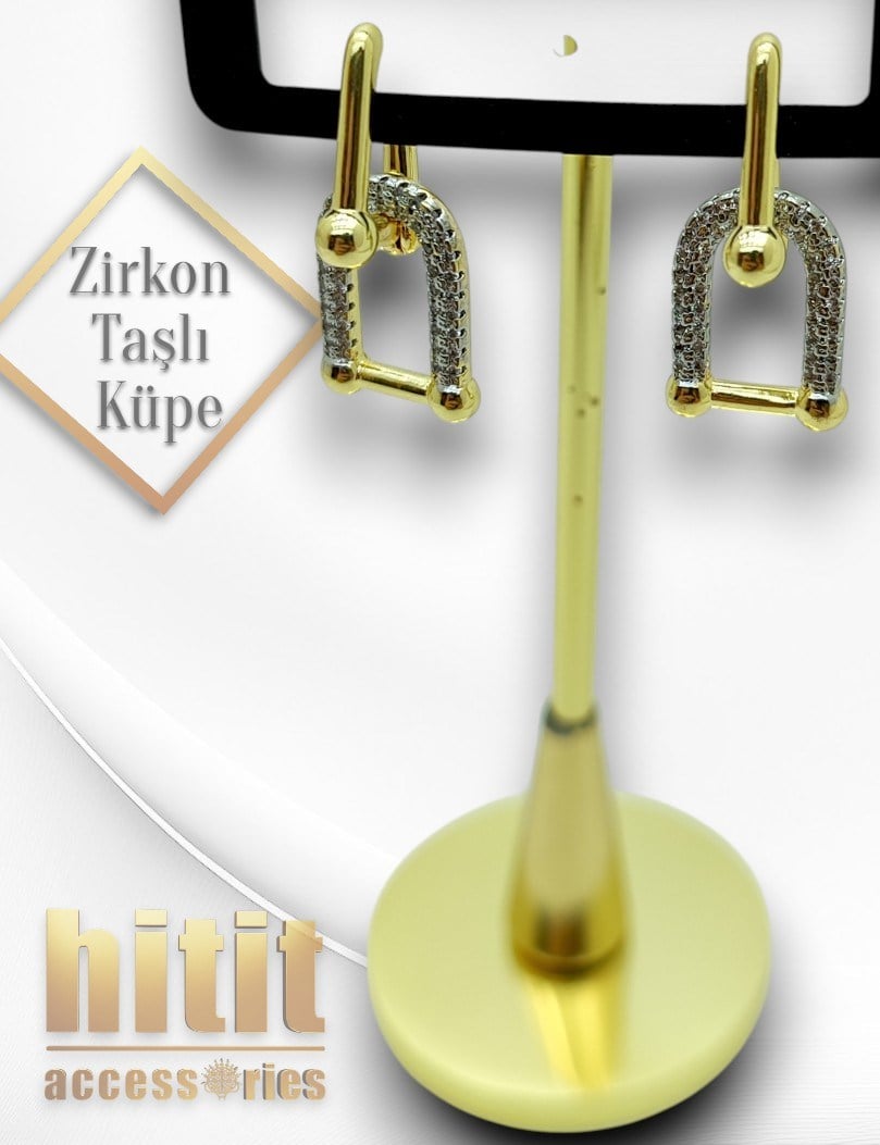 ZİRKON TAŞLI KÜPE