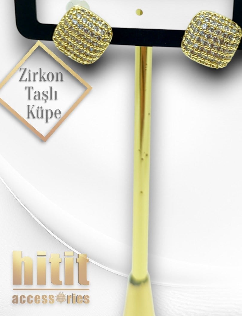 ZİRKON TAŞLI KÜPE