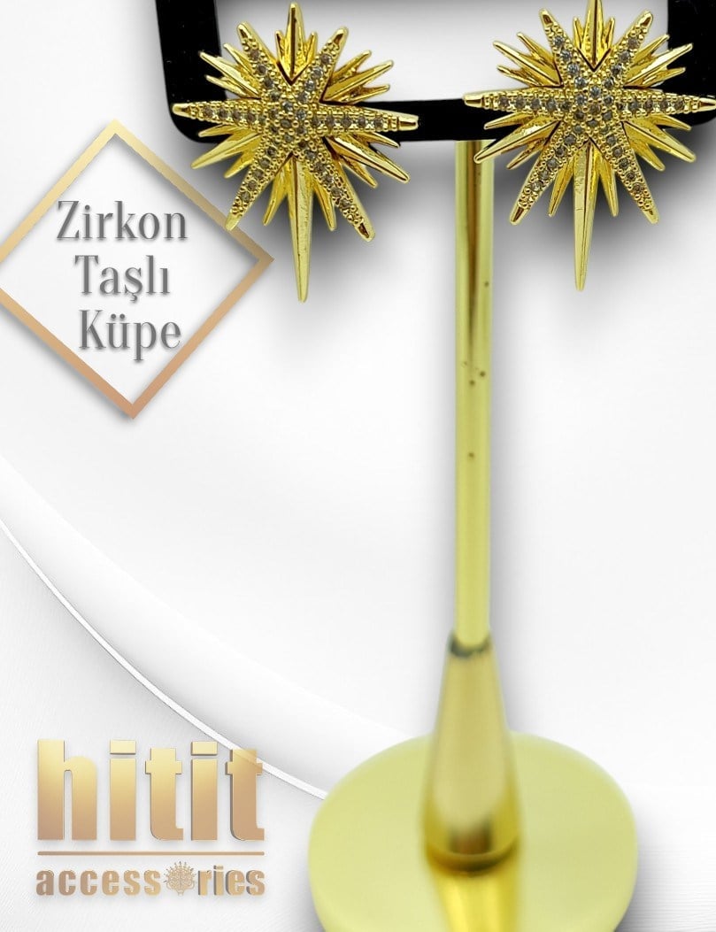 ZİRKON TAŞLI KÜPE