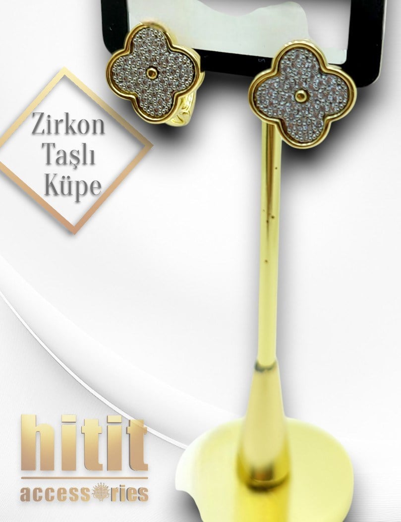 ZİRKON TAŞLI KÜPE