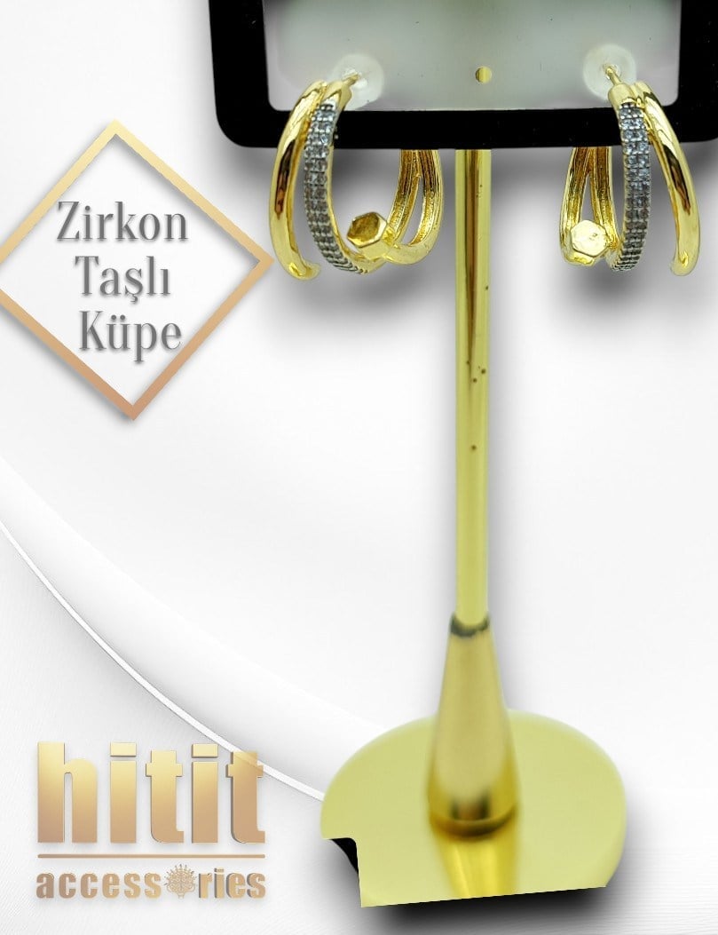 ZİRKON TAŞLI KÜPE