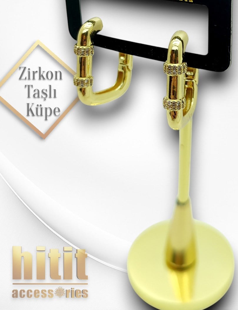 ZİRKON TAŞLI KÜPE