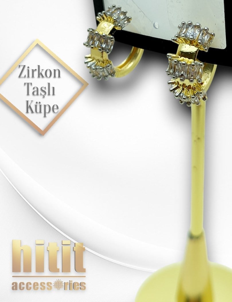 ZİRKON TAŞLI KÜPE