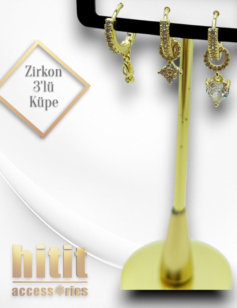 ZİRKON TAŞLI KÜPE