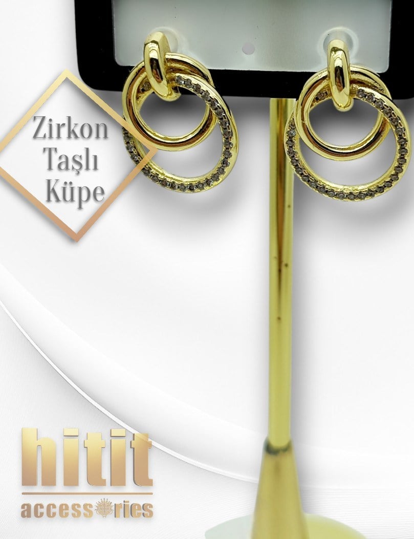 ZİRKON TAŞLI KÜPE