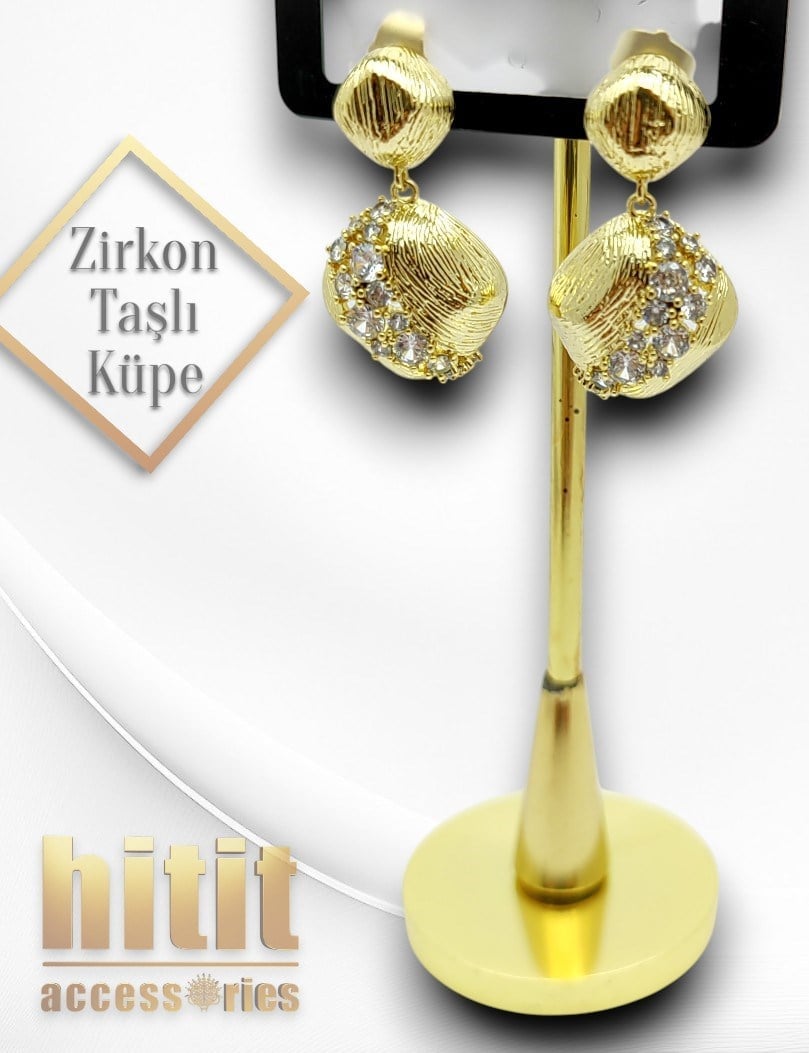 ZİRKON TAŞLI KÜPE