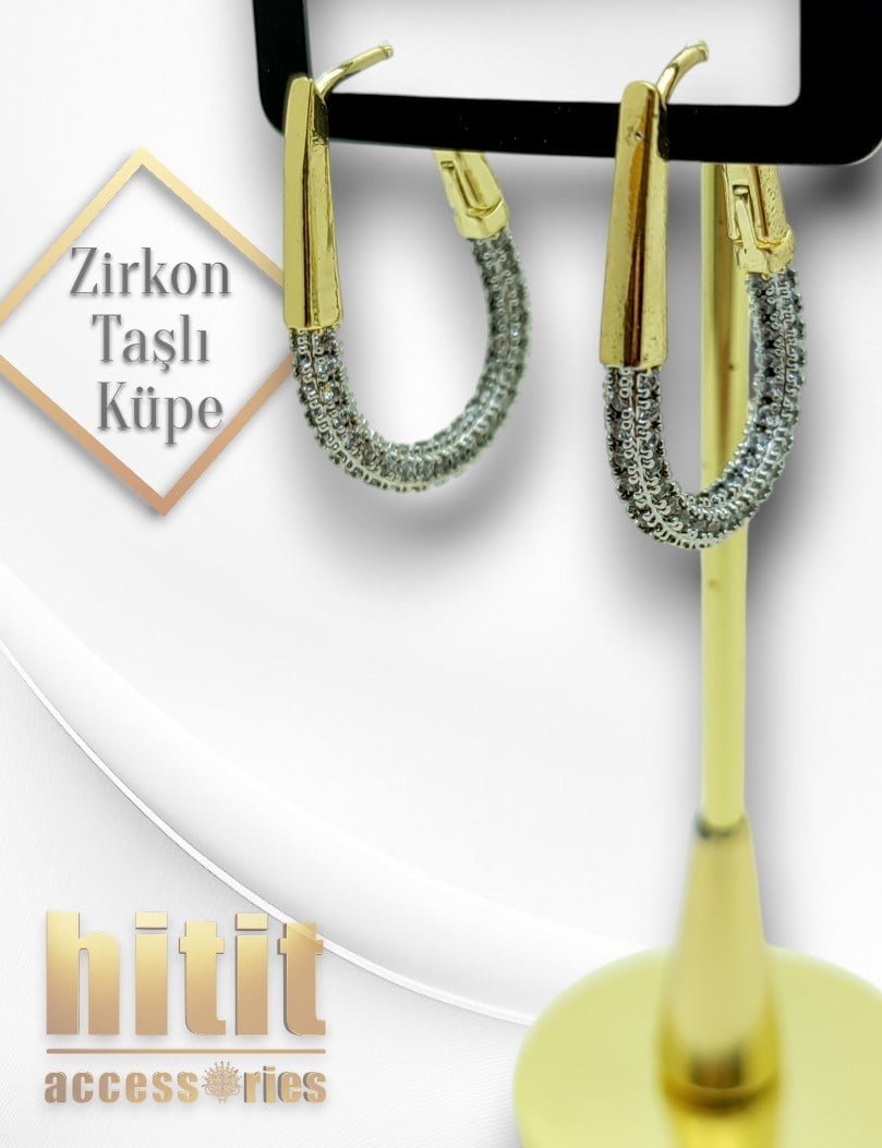 ZİRKON TAŞLI KÜPE