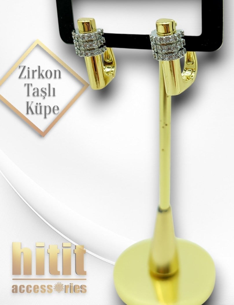 ZİRKON TAŞLI KÜPE