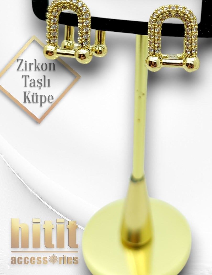 ZİRKON TAŞLI KÜPE