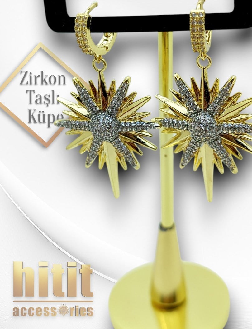 ZİRKON TAŞLI KÜPE