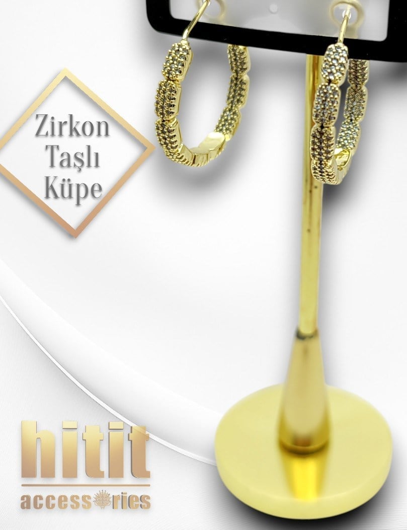 ZİRKON TAŞLI KÜPE
