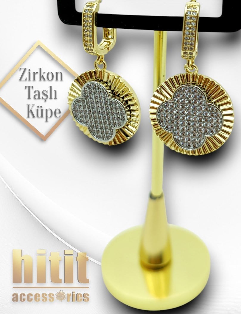 ZİRKON TAŞLI KÜPE