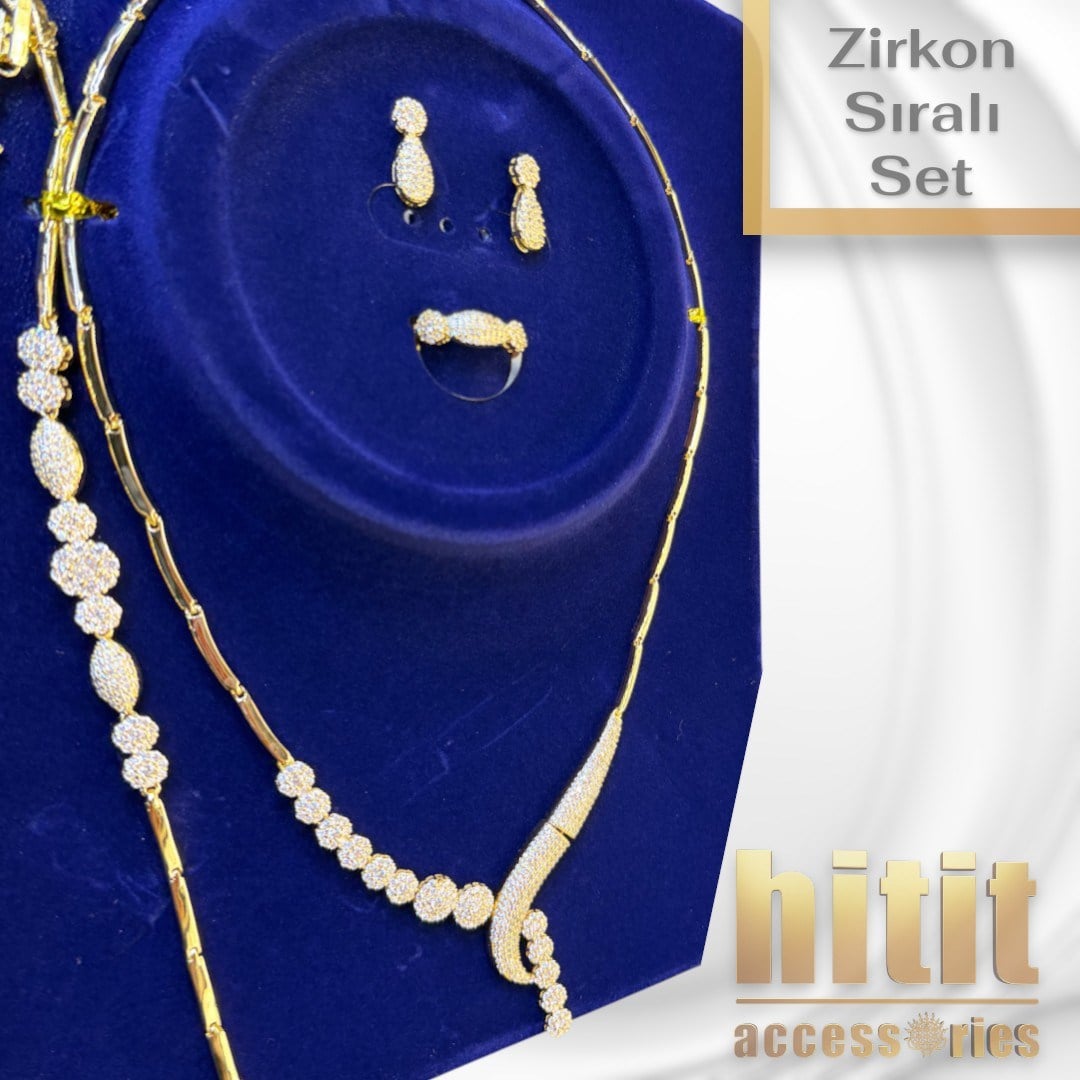 ZİRKON TAŞLI SIRALI SET