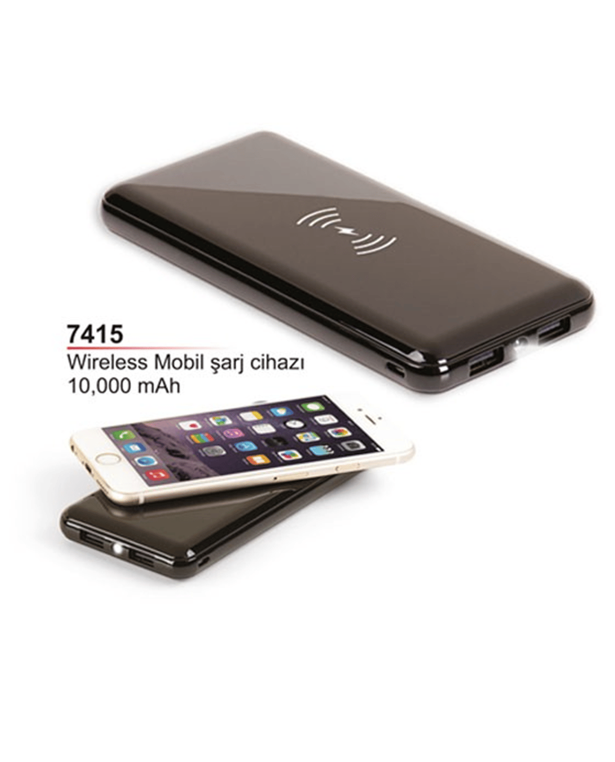 10.000 mAh Wireless Mobil Şarj Cihazı