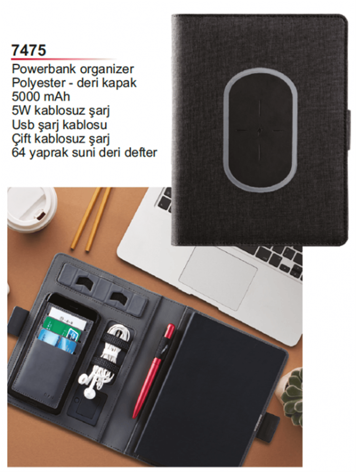 5000 mAh Powerbank Organizer