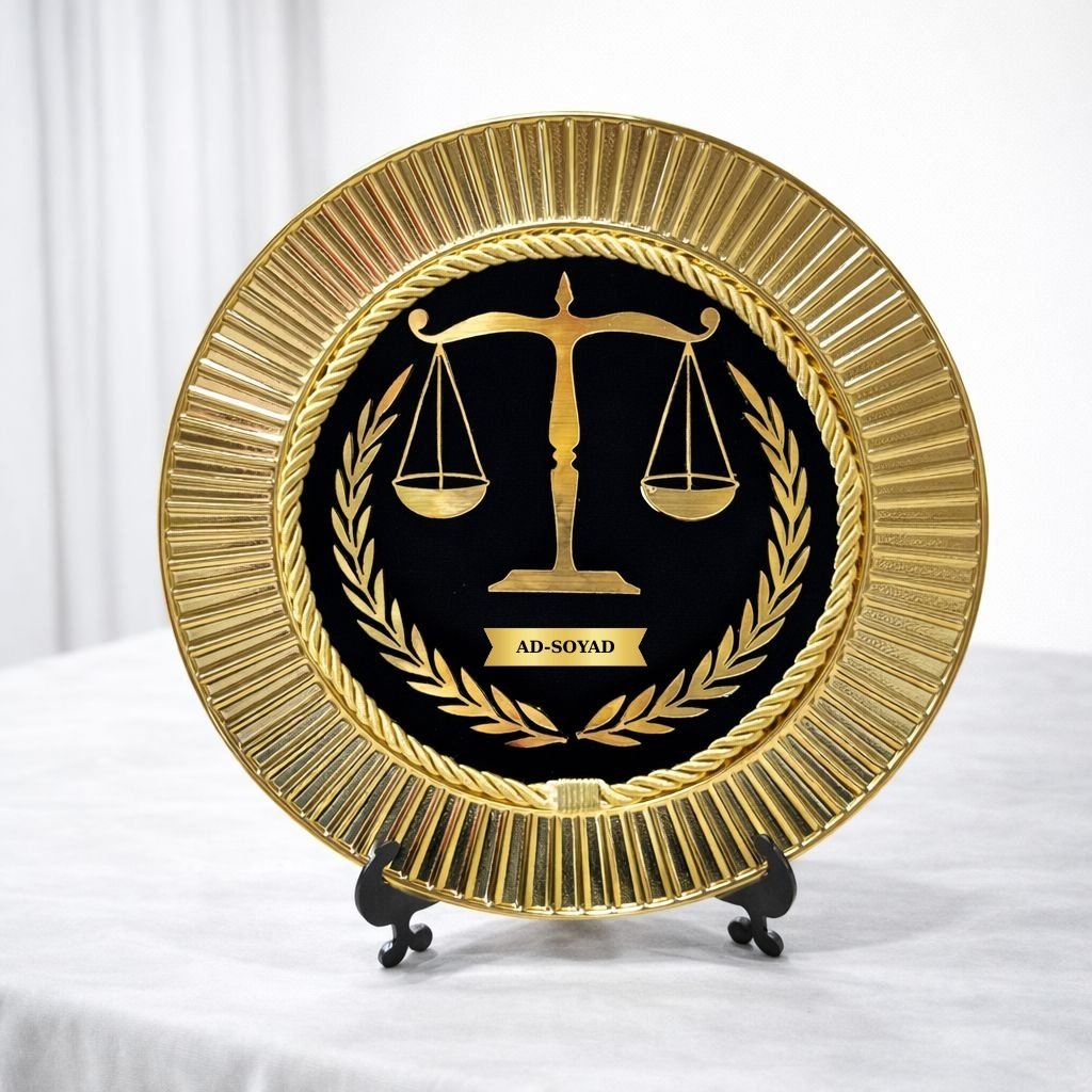 ADALET HEYKELİ TABAK PLAKET