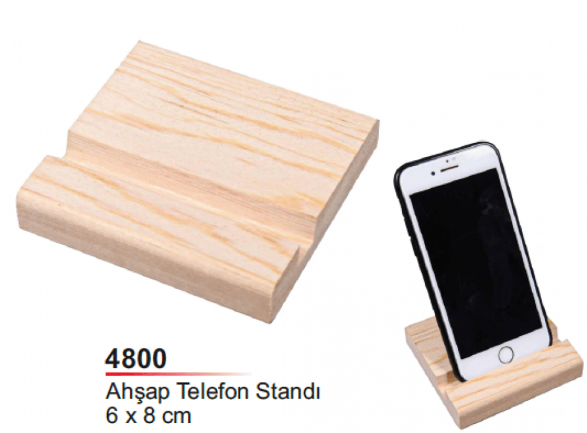 Ahşap Telefon Standı