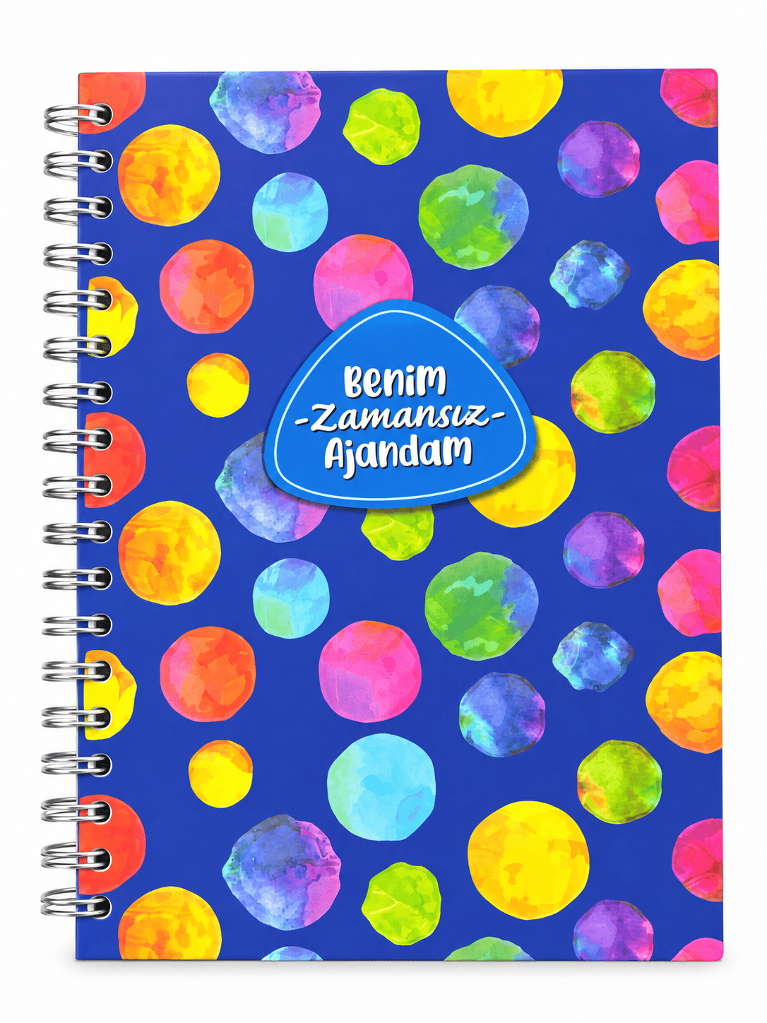 DENDEN BENİM AJANDAM SPİRALLİ DESENLİ