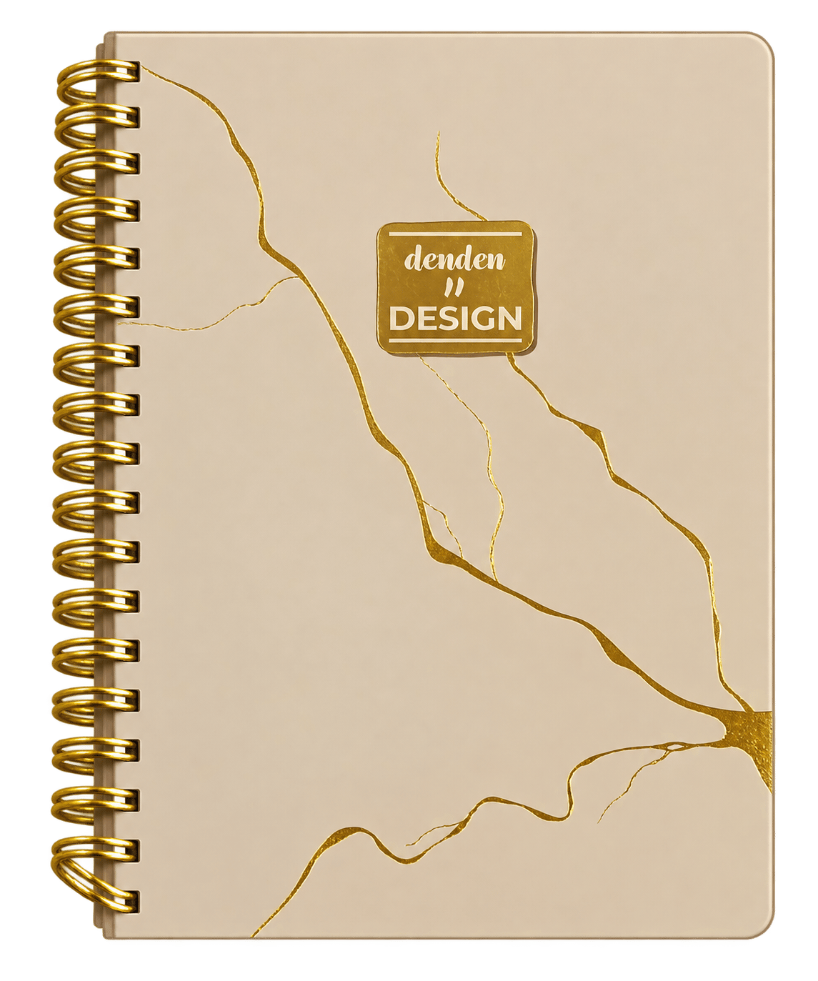 DENDEN SPİRALLİ DEFTER MERMER BEJ 224 SYF