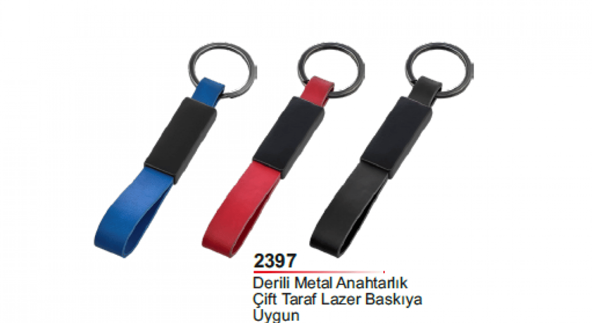 Derili Metal Anahtarlık