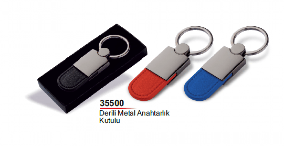 Derili Metal Anahtarlık Kutulu