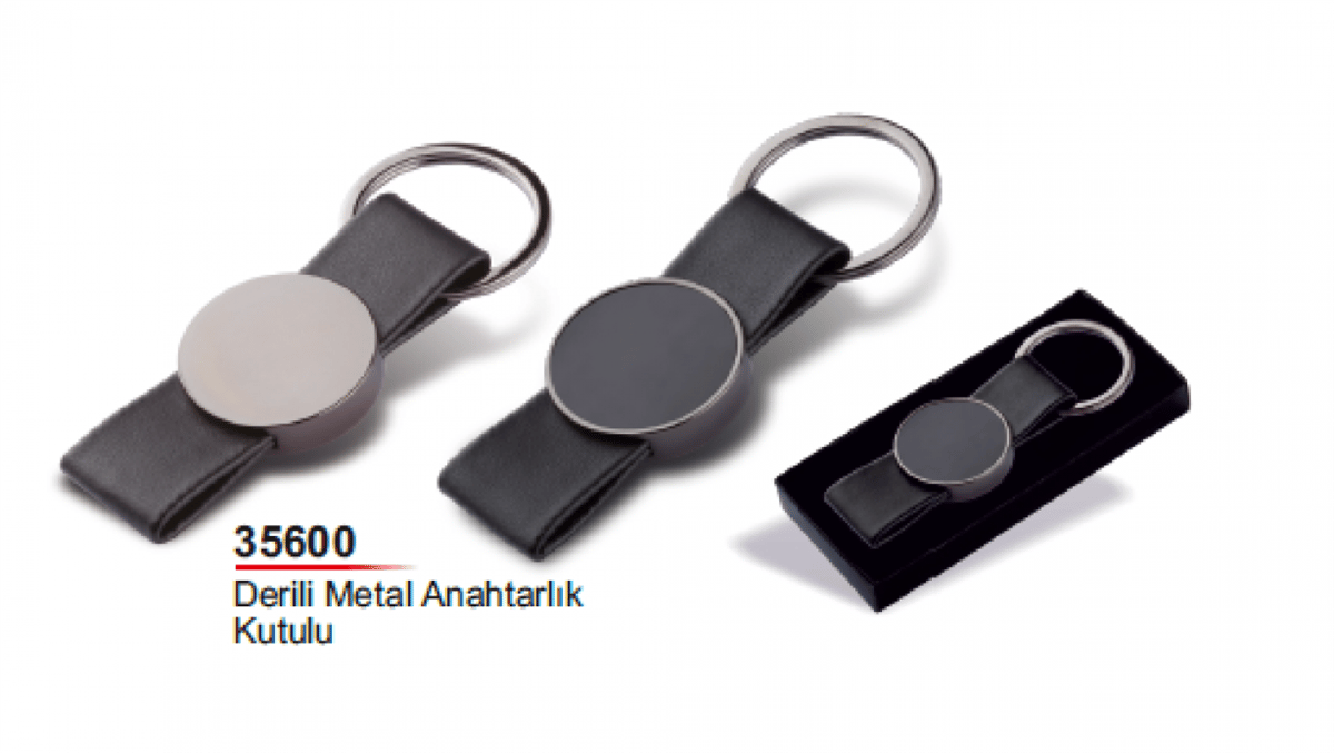 Derili Metal Anahtarlık Kutulu