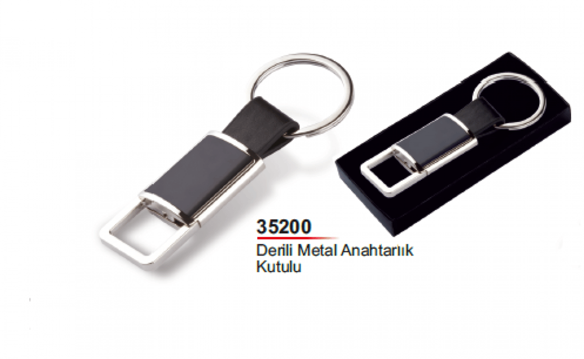 Derili Metal Anahtarlık Kutulu