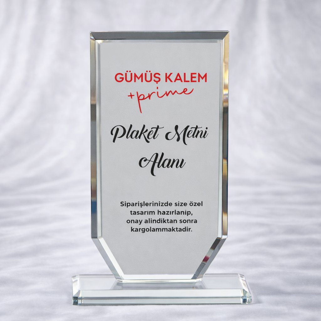 GÜMÜŞKALEM CAM PLAKET P-127