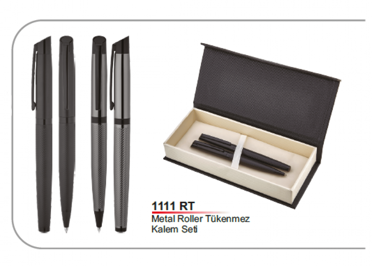 Metal Roller Tükenmez Kalem Seti