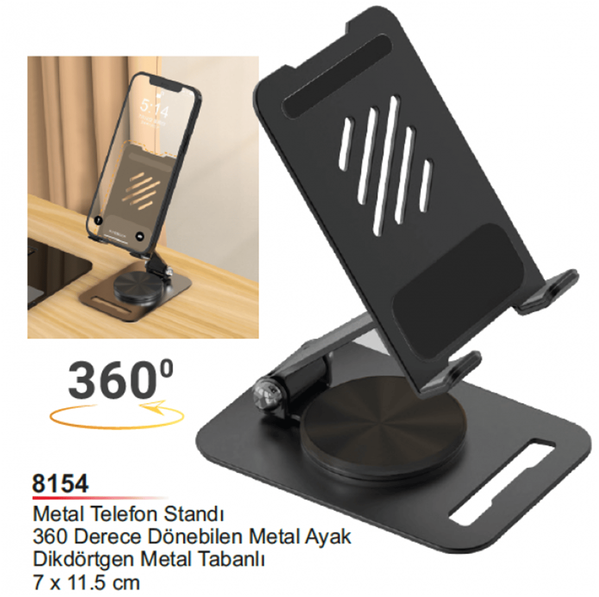 Metal Telefon Standı