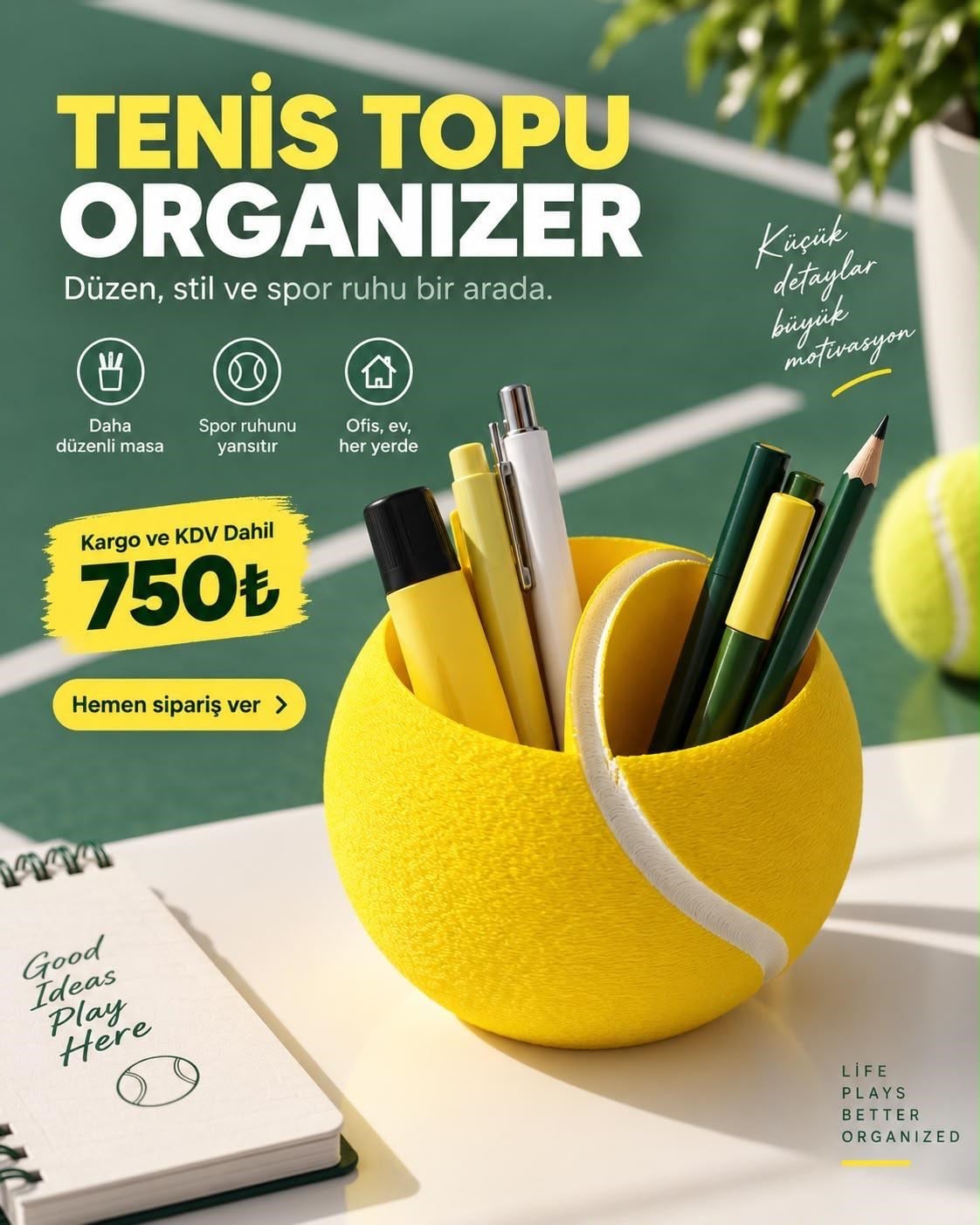 TENİS TOPU ORGANİZER