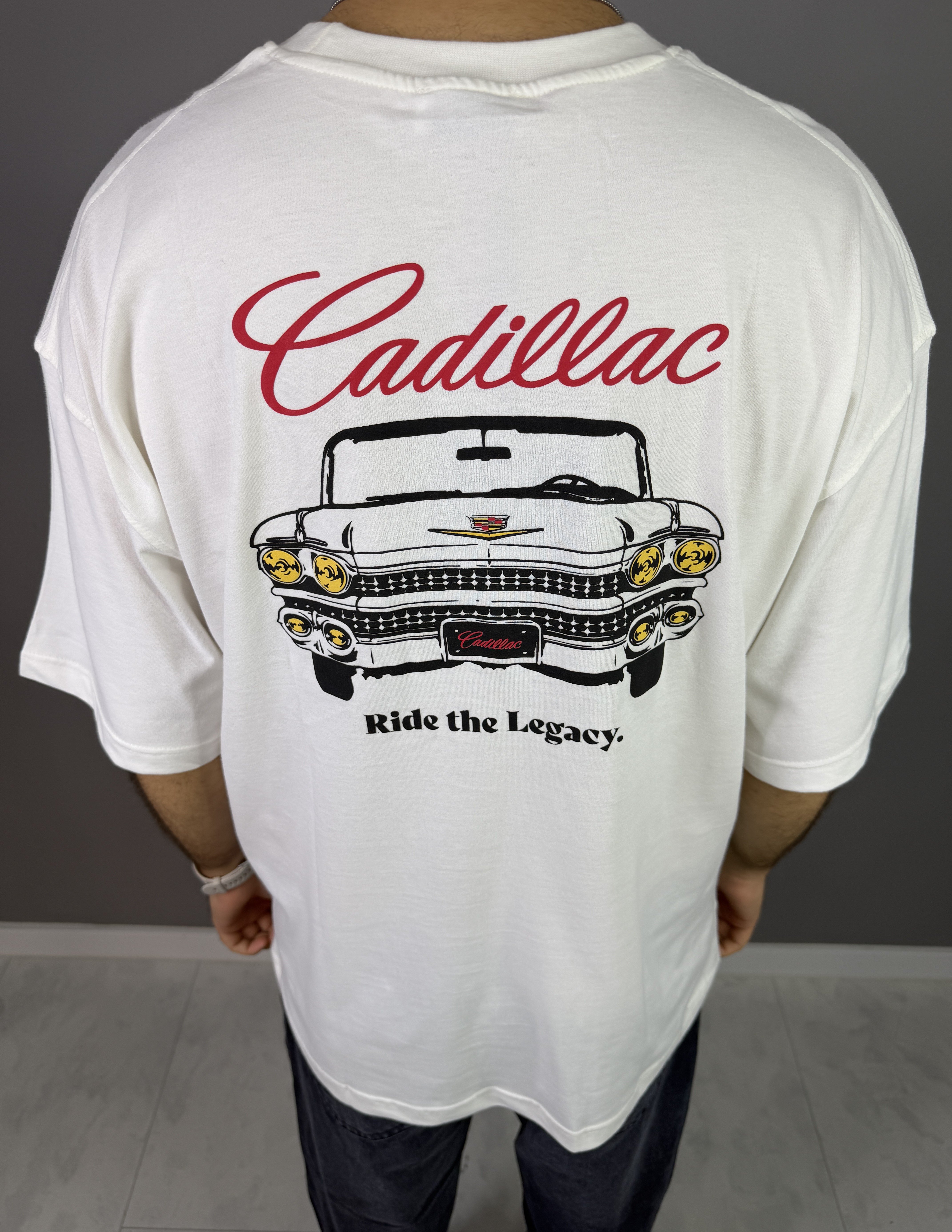 CADİLLAC BASKILI T-SHİRT 1051