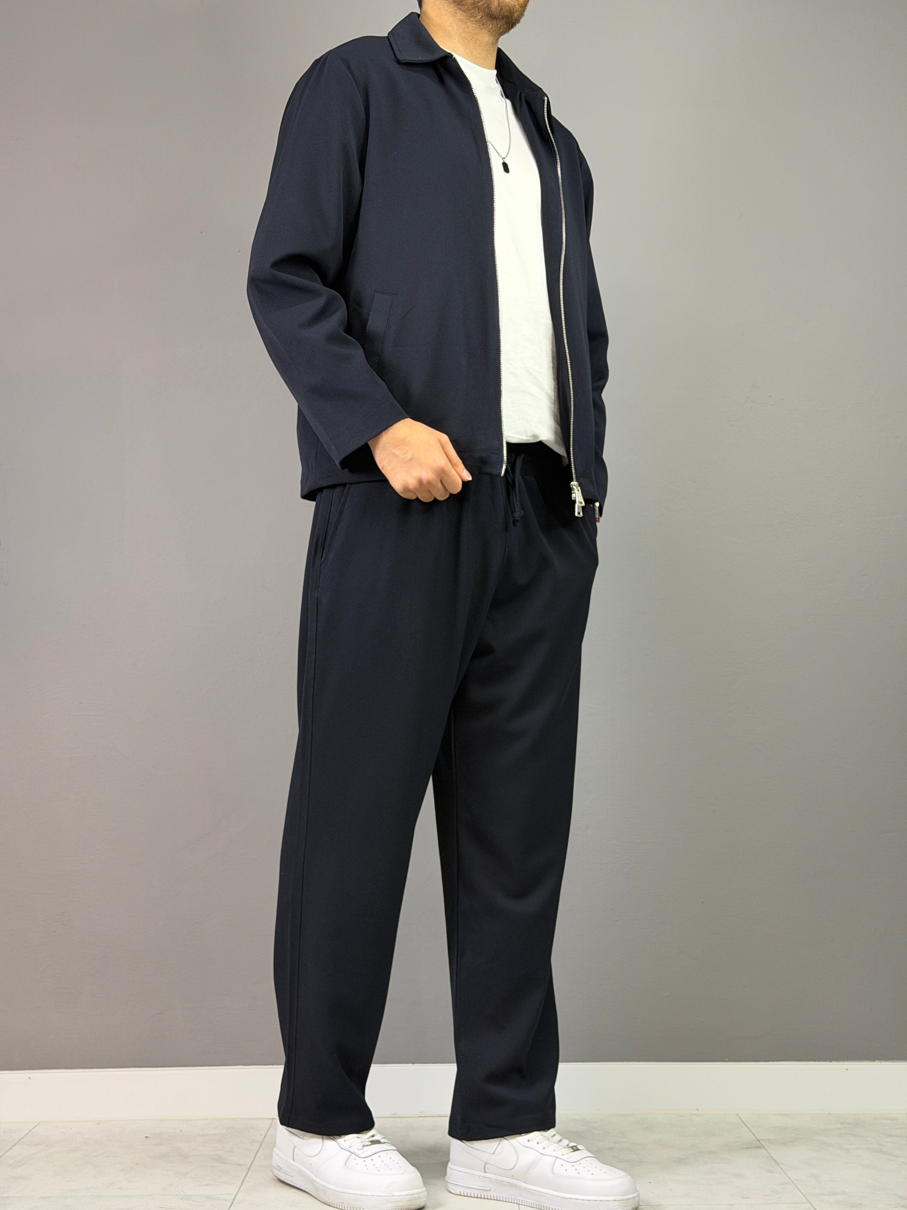 LACİVERT CEKETLİ KUMAŞ TAKIM 3015