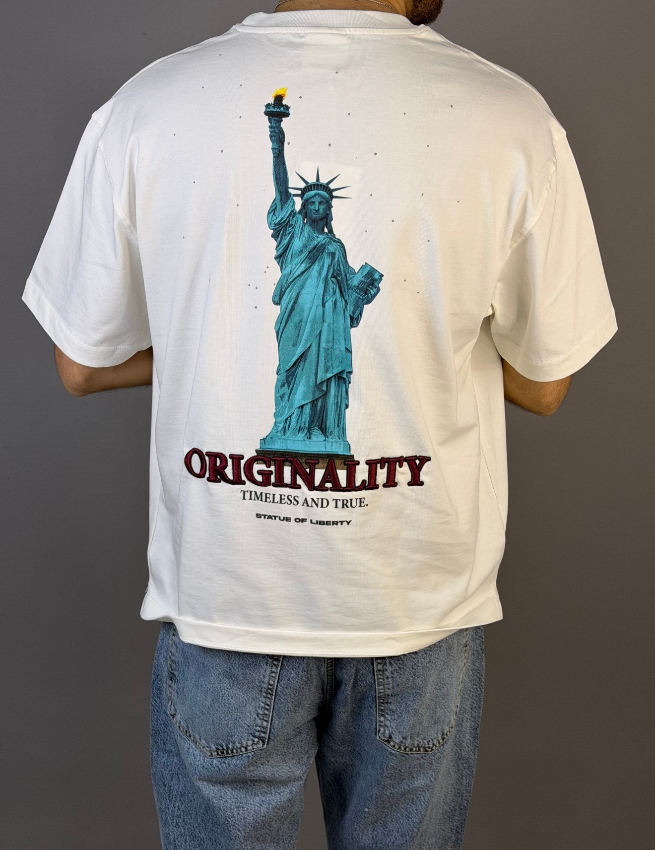 Özgürlük anıtı  baskılı tshirt 1019