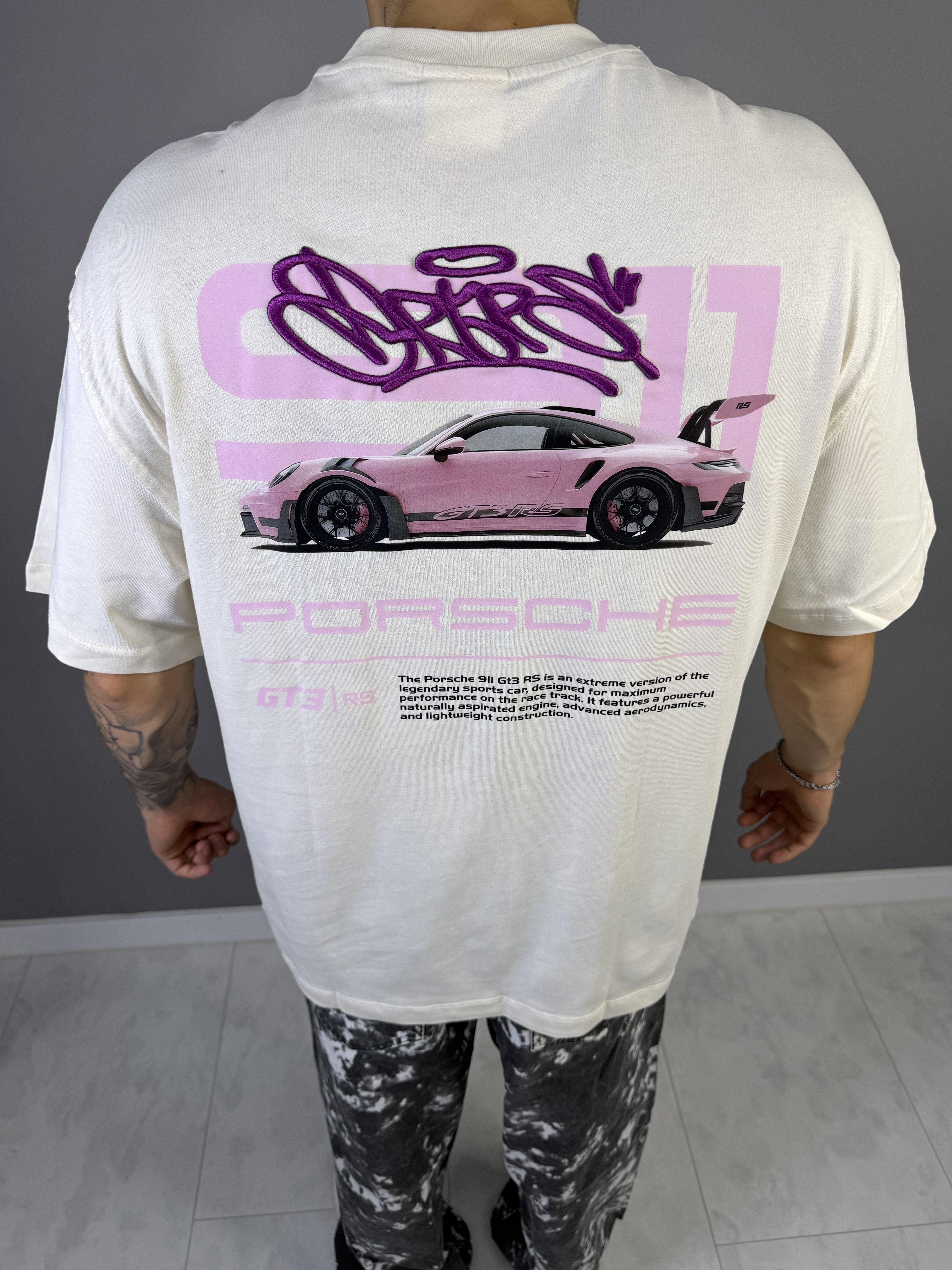 PORSCHE BASKILI T-SHİRT 1094
